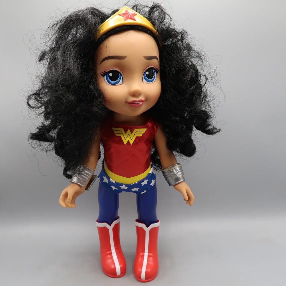 Wonder Woman Toddler Doll Super Hero 14" Headband 2017 Jakks DC Comics